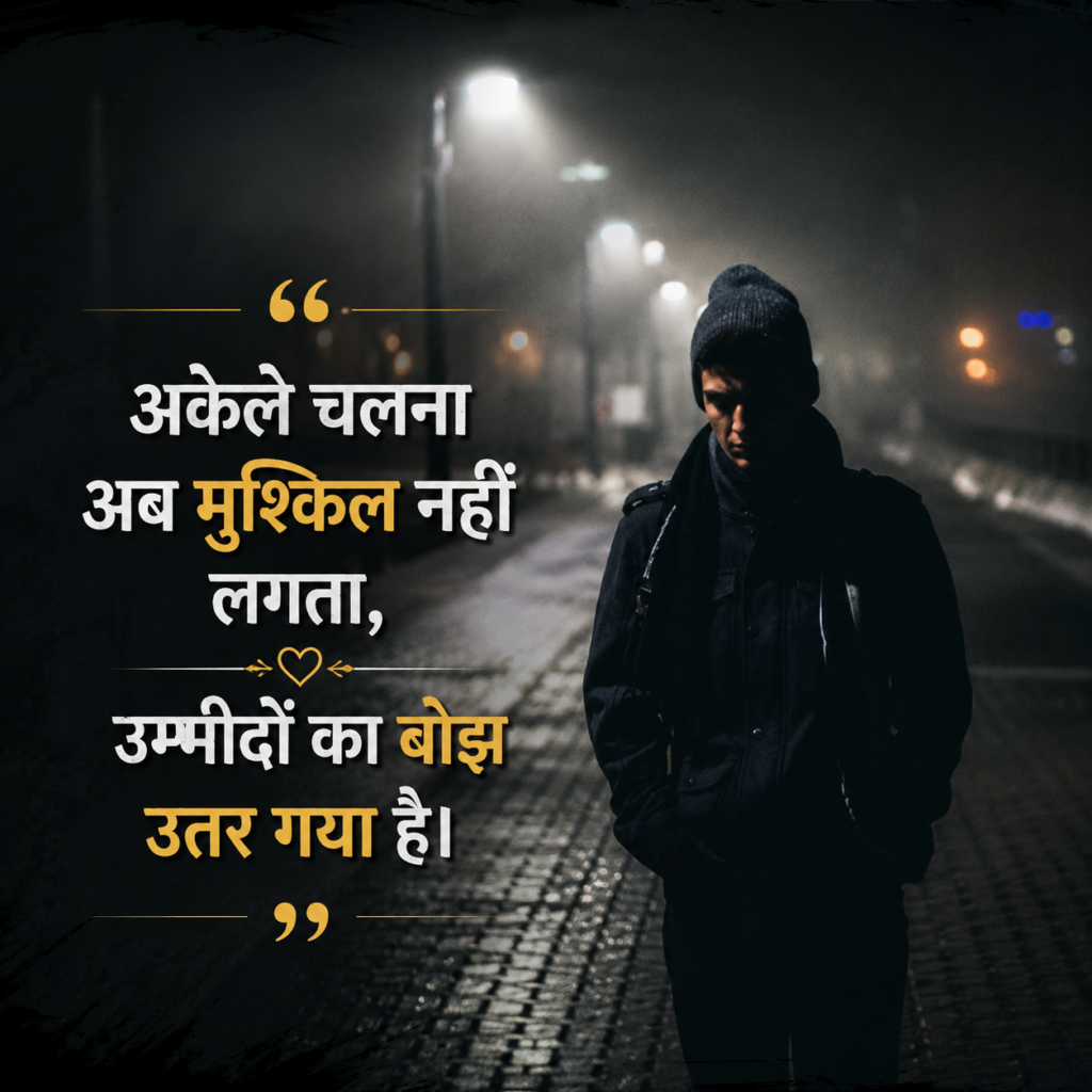 Feeling Alone Sad Shayari in Hindi