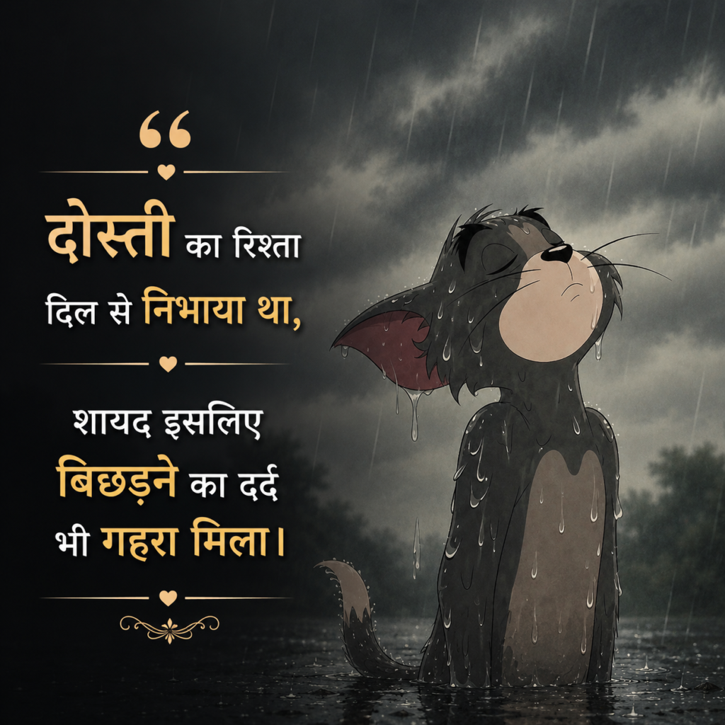 Dosti Sad Shayari In Hindi