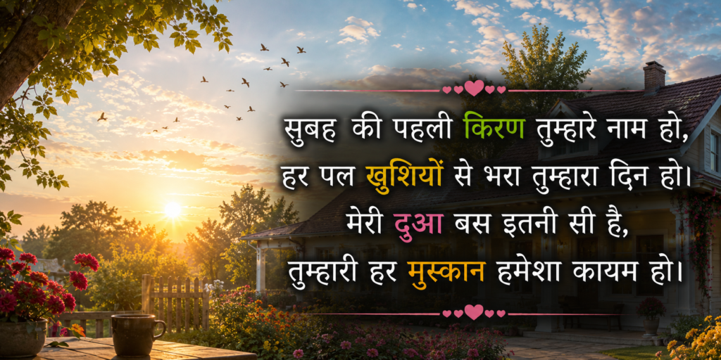 Good Morning Love Shayari In Hindi