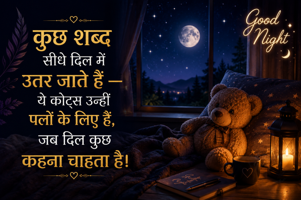 Heart-touching Good Night Quotes In Hindi