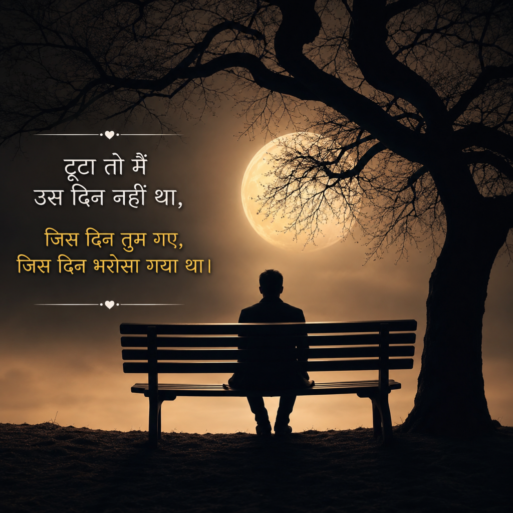 Sad Broken Shayari in Hindi