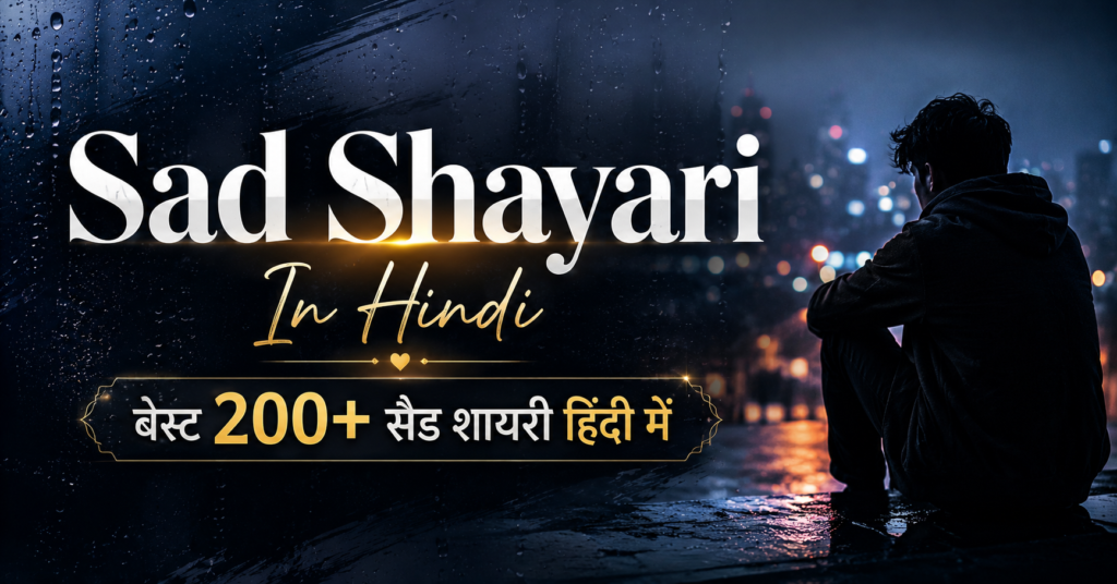 Sad Shayari In Hindi | बेस्ट 200+ सैड शायरी हिंदी में