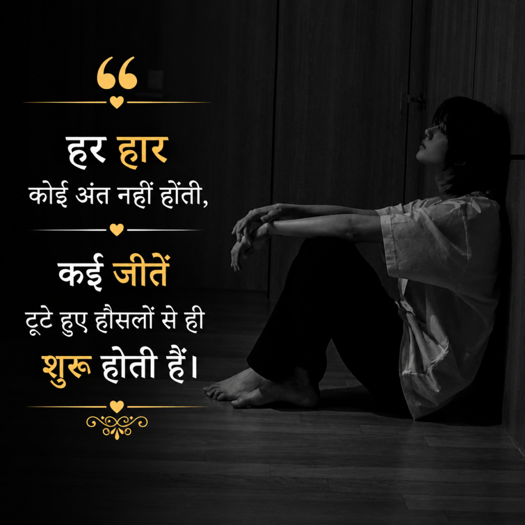 Sad Motivational Shayari In Hindi