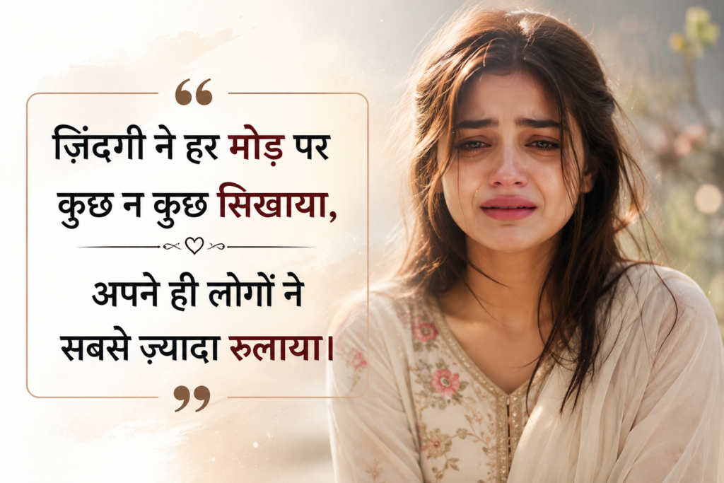 Sad Shayari in Hindi for Life